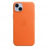 Apple iPhone 14 Plus Leather Case with MagSafe - Orange