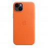 Apple iPhone 14 Plus Leather Case with MagSafe - Orange