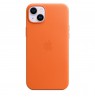 Apple iPhone 14 Plus Leather Case with MagSafe - Orange