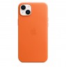 Apple iPhone 14 Plus Leather Case with MagSafe - Orange