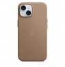 Apple iPhone 15 FineWoven Case with MagSafe - Taupe