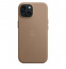Apple iPhone 15 FineWoven Case with MagSafe - Taupe