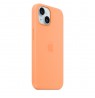 Apple iPhone 15 Silicone Case with MagSafe - Orange Sorbet