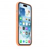 Apple iPhone 15 Silicone Case with MagSafe - Orange Sorbet