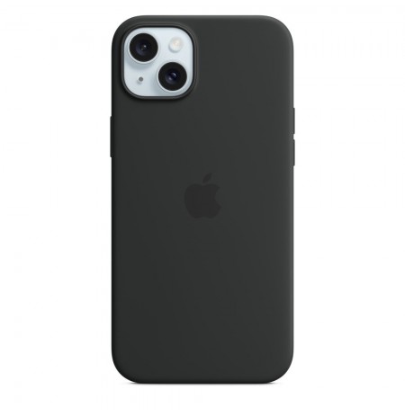 Apple iPhone 15 Plus Silicone Case with MagSafe - Black