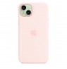 Apple iPhone 15 Plus Silicone Case with MagSafe - Light Pink