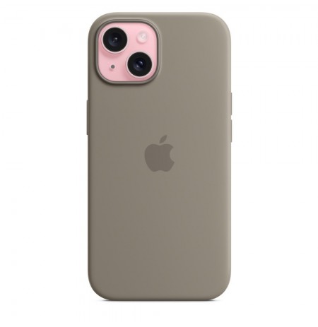 Apple iPhone 15 Silicone Case with MagSafe - Clay
