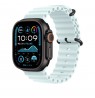 Apple 49mm Ice Blue Ocean Band Extension - Black Titanium Finish