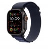 Apple 49mm Navy Alpine Loop - Large - Black Titanium Finish