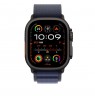Apple 49mm Navy Alpine Loop - Large - Black Titanium Finish