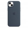 Apple iPhone 14 Plus Silicone Case with MagSafe - Storm Blue