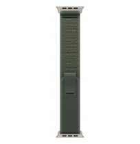 Apple 49mm Green Trail Loop - S/M - Natural Titanium Finish