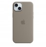 Apple iPhone 15 Plus Silicone Case with MagSafe - Clay
