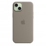 Apple iPhone 15 Plus Silicone Case with MagSafe - Clay