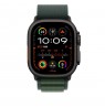 Apple 49mm Dark Green Alpine Loop - Medium - Black Titanium Finish