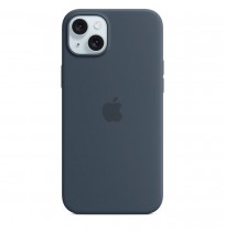 Apple iPhone 15 Plus Silicone Case with MagSafe - Storm Blue
