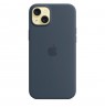 Apple iPhone 15 Plus Silicone Case with MagSafe - Storm Blue