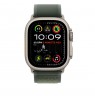 Apple 49mm Green Trail Loop - M/L - Natural Titanium Finish