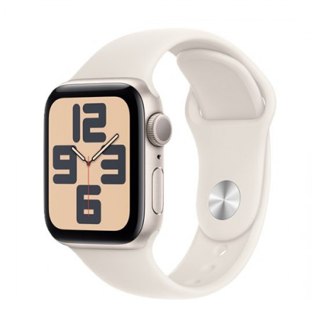 Watch Apple Watch SE (2024) GPS 40mm Starlight Aluminium Case with Sport Band M/L - Starlight