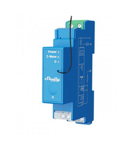 Shelly Qubino Wave Pro 1 electrical relay Blue