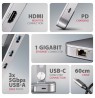 Axagon HMC-STND USB-C 5Gbps ALUMINUM STAND & HUB 7in1