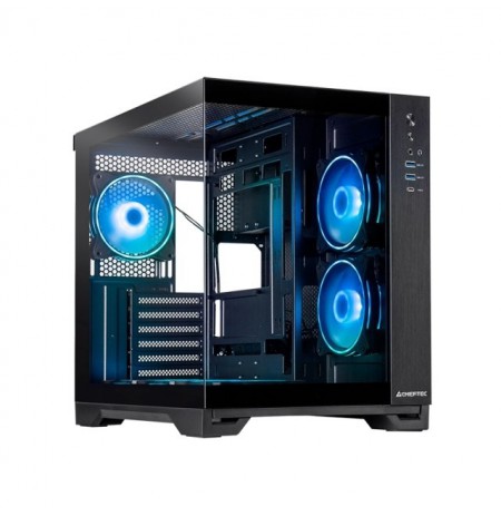 Chieftec Visio GM-30B-TG-OP schwarz Tempered Glass x 2 Cube Black