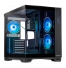 Chieftec Visio GM-30B-TG-OP schwarz Tempered Glass x 2 Cube Black