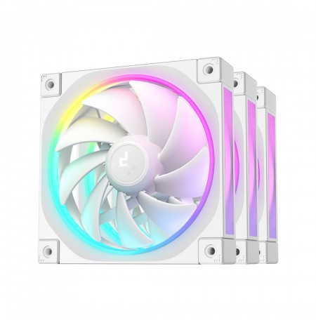 DeepCool FL12 WH-3 in 1 Computer case Fan 12 cm White 3 pc(s)