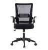 Techly Black Office chair with padded seat and net fabric back