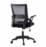 Techly Black Office chair with padded seat and net fabric back