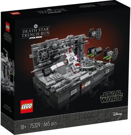 LEGO STAR WARS 75329 DIORAMA: DEATH STAR TRENCH RUN