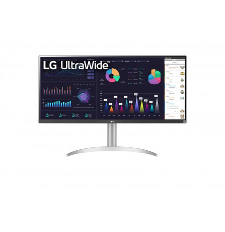 LG 34WQ650-W computer monitor 86.4 cm (34") 2560 x 1080 pixels WFHD LCD Silver, White