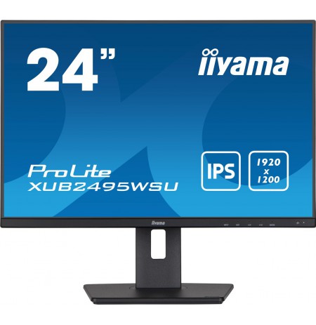 iiyama ProLite XUB2495WSU-B5 computer monitor 61.2 cm (24.1") 1920 x 1200 pixels WUXGA LCD Black