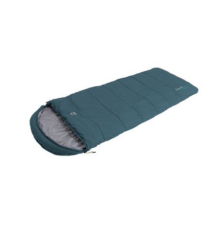 Outwell Campion Lux Teal | Sleeping Bag | -16/5 °C | 2 way open - auto lock, L-shape