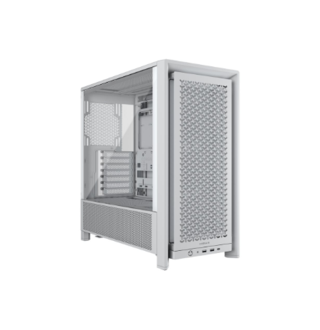 Corsair PC Case | Frame 4000D RS Modular | White | Mid-Tower | Power supply included No