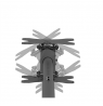 Neomounts CL35-340BL22 Dual Monitor/TV Mount Ceiling | Adjustable Height
