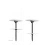 Neomounts CL35-340BL22 Dual Monitor/TV Mount Ceiling | Adjustable Height