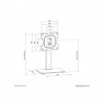 Neomounts Desk Mount | DS45-430BL12 TV stand | Adjustable Height
