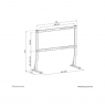 Neomounts Desk Mount | DS45-430BL18 TV stand | Adjustable Height | 45-90 " | Maximum weight (capacity) 60 kg | Black