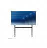 Neomounts Floor stand | FL50-575BL1 TV trolley | Adjustable Height | 65-110 " | Maximum weight (capacity) 125 kg | Black