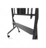 Neomounts Floor stand | FL50-575BL1 TV trolley | Adjustable Height | 65-110 " | Maximum weight (capacity) 125 kg | Black