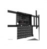 Neomounts Floor stand | FL50-575BL1 TV trolley | Adjustable Height | 65-110 " | Maximum weight (capacity) 125 kg | Black