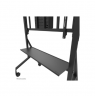 Neomounts Floor stand | FL50-575BL1 TV trolley | Adjustable Height | 65-110 " | Maximum weight (capacity) 125 kg | Black