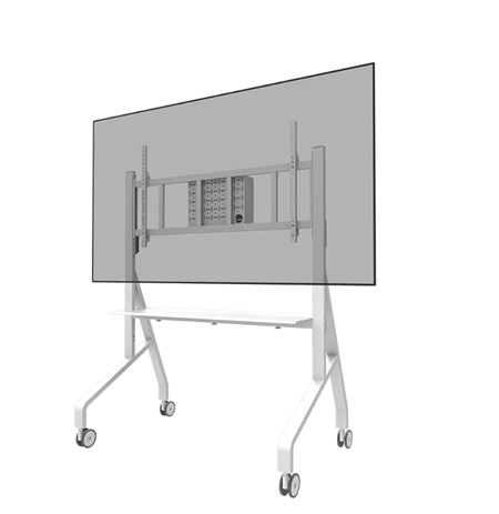 Neomounts Floor stand | FL50-575WH1 TV trolley | Adjustable Height | 65-110 " | Maximum weight (capacity) 125 kg | White
