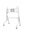 Neomounts Floor stand | FL50-575WH1 TV trolley | Adjustable Height | 65-110 " | Maximum weight (capacity) 125 kg | White