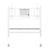 Neomounts Floor stand | FL50-575WH1 TV trolley | Adjustable Height | 65-110 " | Maximum weight (capacity) 125 kg | White