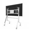 Neomounts Floor stand | FL50-575WH1 TV trolley | Adjustable Height | 65-110 " | Maximum weight (capacity) 125 kg | White