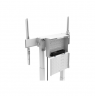 Neomounts Floor stand | FL55-875WH1 TV trolley | Adjustable Height | 55-100 " | Maximum weight (capacity) 110 kg | White