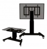 Neomounts Floor stand | PLASMA-M2500TBLACK TV trolley | Adjustable Height