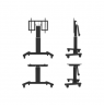 Neomounts Floor stand | PLASMA-M2500TBLACK TV trolley | Adjustable Height